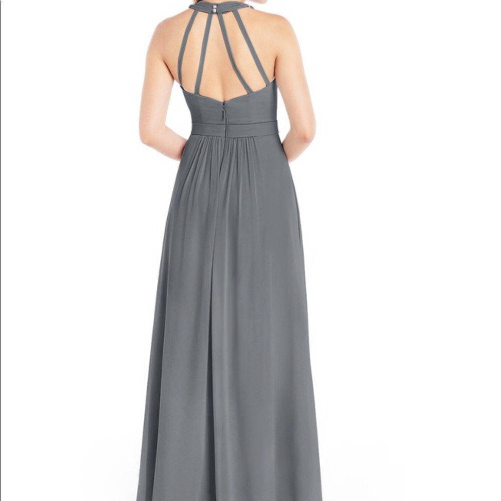 2 gray & 1 green long formal dresses. - Picture 2 of 5